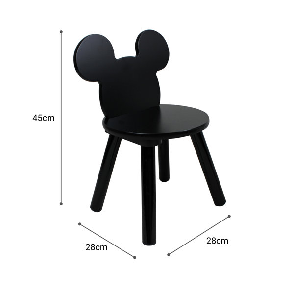 Disney Mickey Mouse Black Table 2 Chair Set Reviews Wayfair